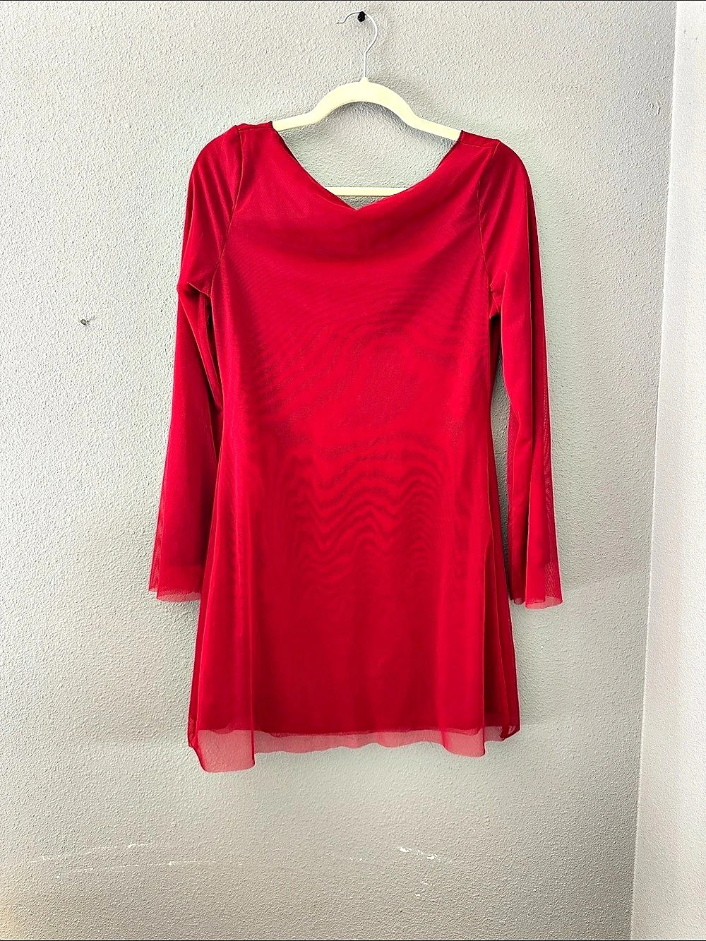 Lulus Irresistible Details Burgundy Velvet Mesh Long Sleeve Mini Dress Mini